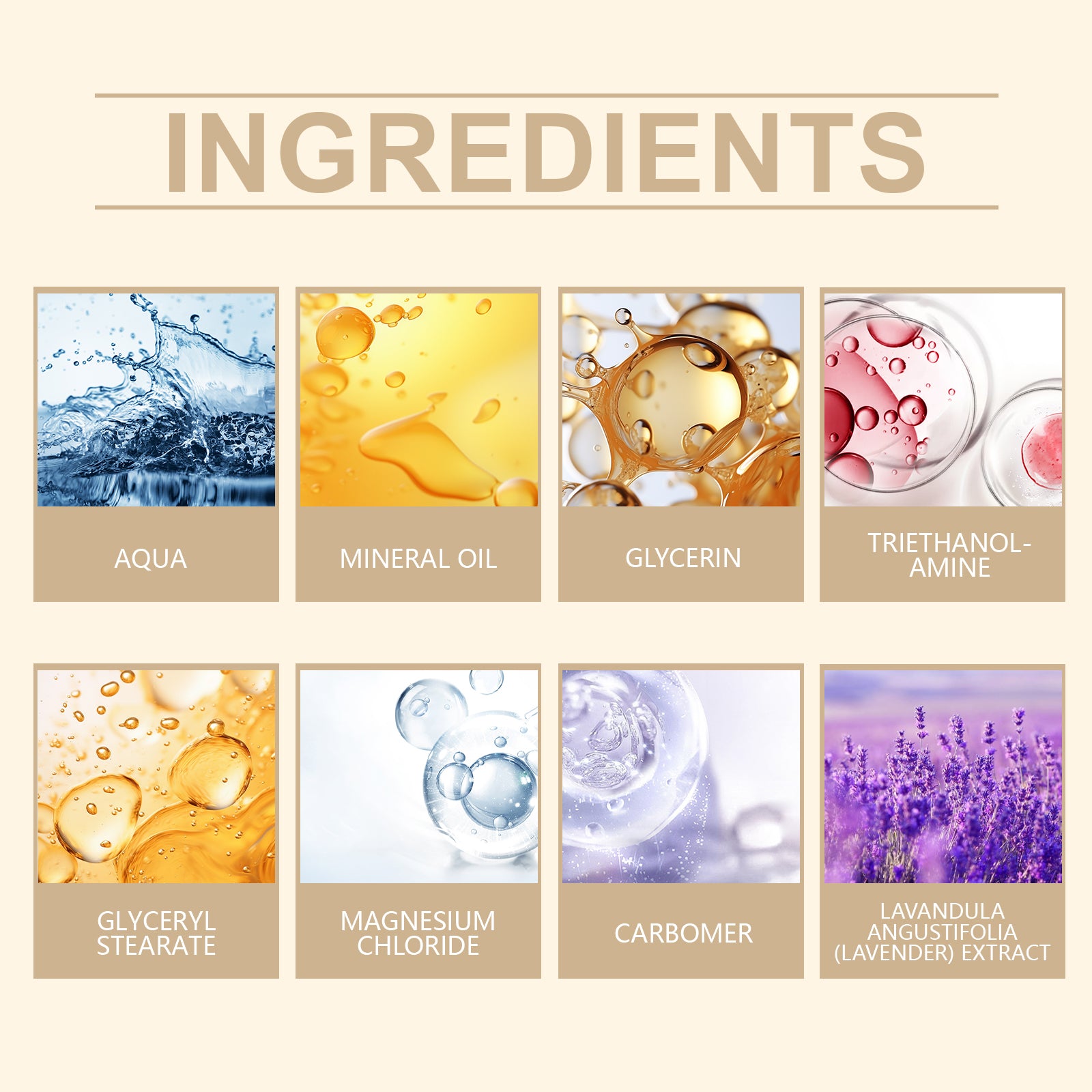 WoodSleep Lavender Magnesium Body Cream Gentle Cleansing Skin Refreshing Cream