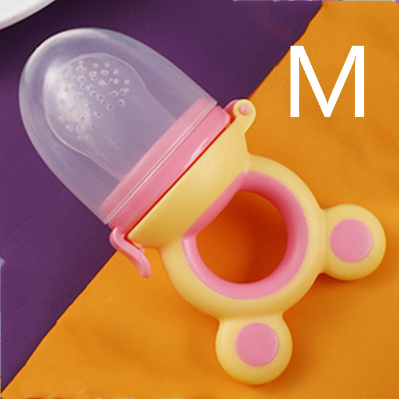 Baby Silicone Fruit Feeder Pacifier - Mesh Food Teether for Infants