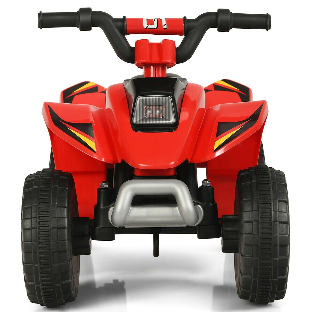 6V Kids Electric ATV Ride-On Toy - 4 Wheel Battery Powered Quad for Toddlers (Red)
