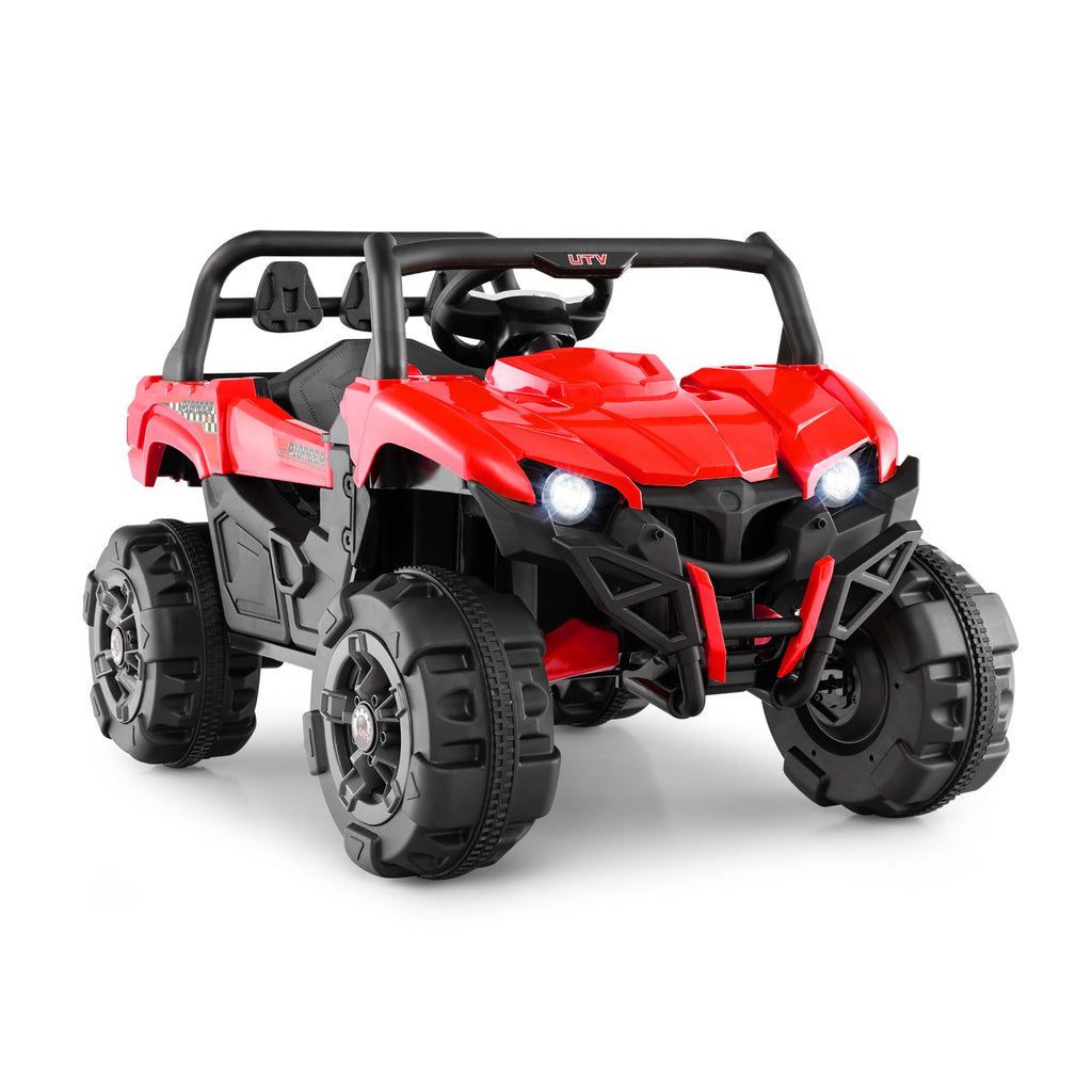 12V Battery Powered Kids Electric Ride-On Car with Remote Control - Red