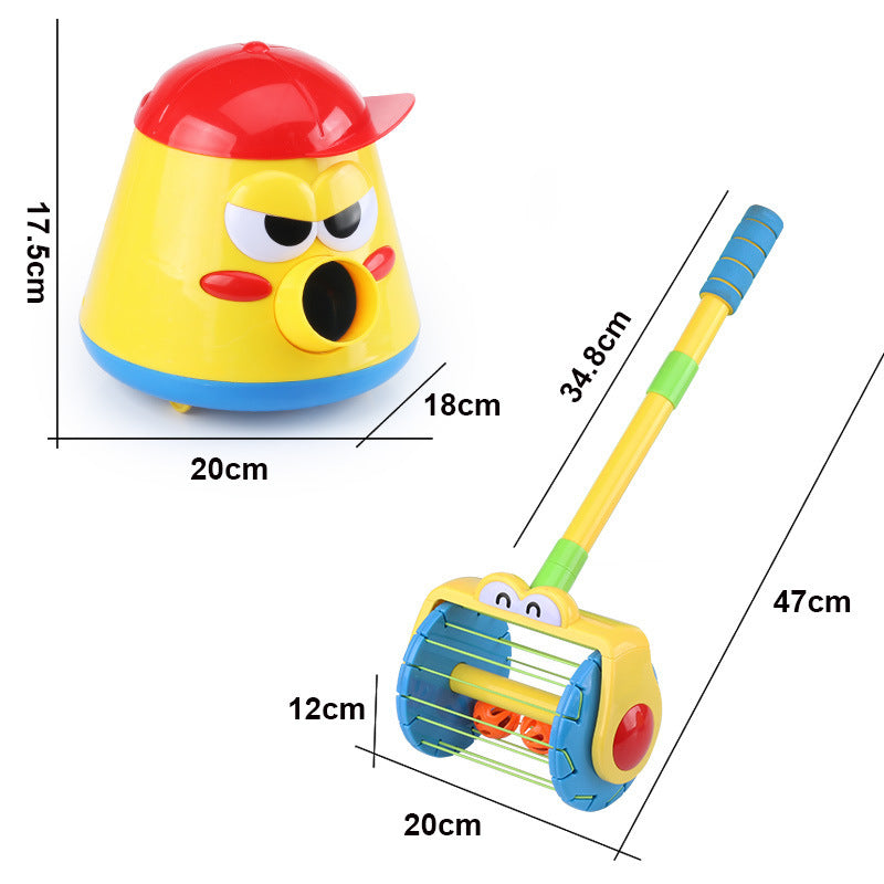 Kids Toy Launcher & Vacuum Cleaner Combo Play Set