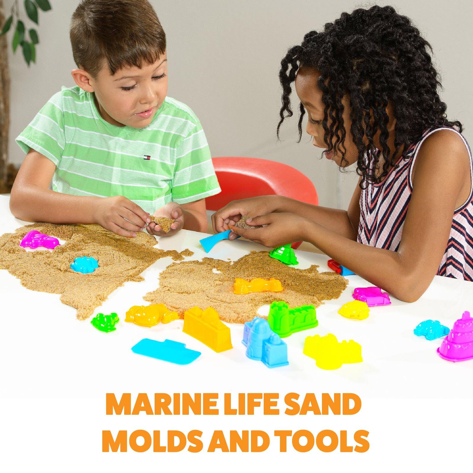Sensory Sand Molds Kit - Sea Creatures & Ocean Shapes for Kids