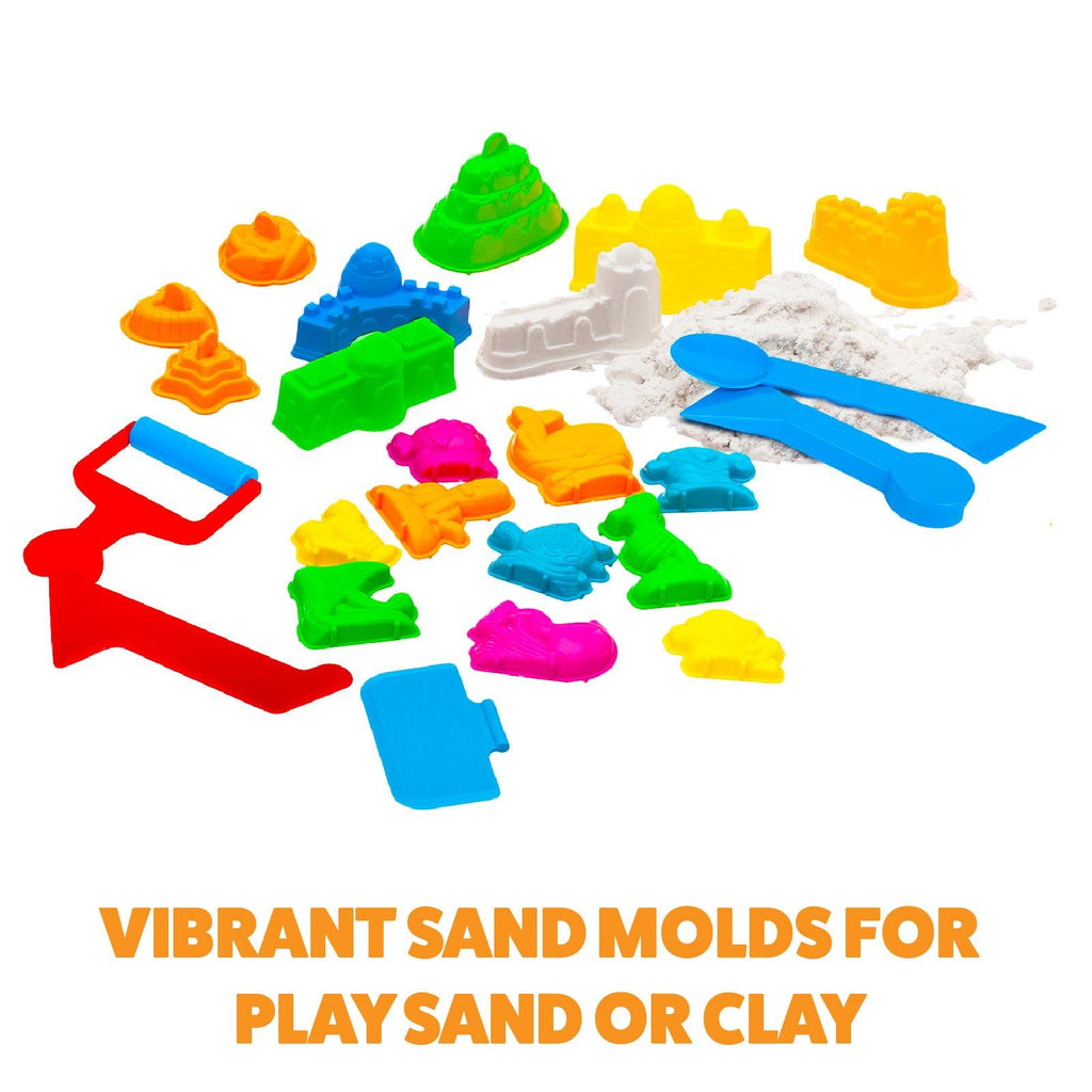 Sensory Sand Molds Kit - Sea Creatures & Ocean Shapes for Kids