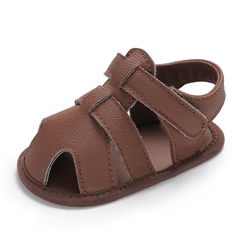 Toddler Solid Color Sandals | Baby Boy Shoes (0–1 Year)