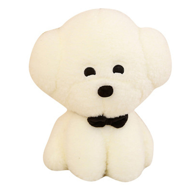 Cute Bow Tie Dog Plush Toy - Soft Stuffed Animal