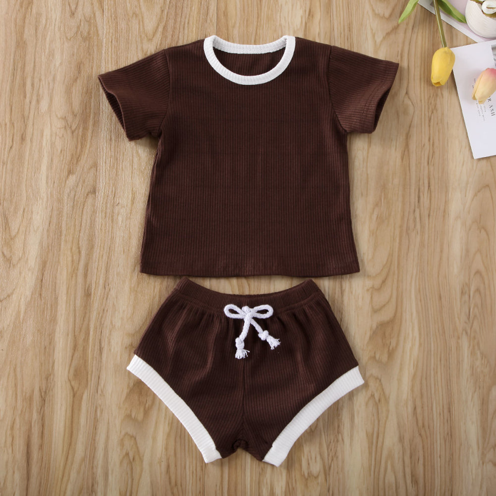 Baby Ribbed Knit 2-Piece Outfit Set | Boys and Girls
