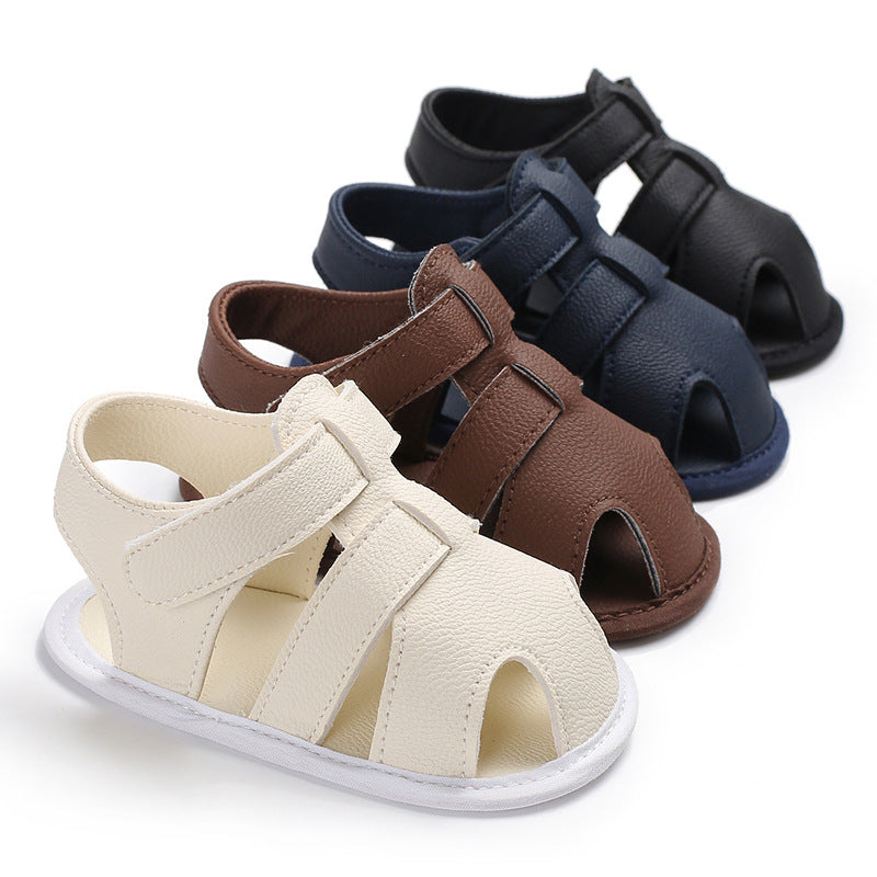 Toddler Solid Color Sandals | Baby Boy Shoes (0–1 Year)