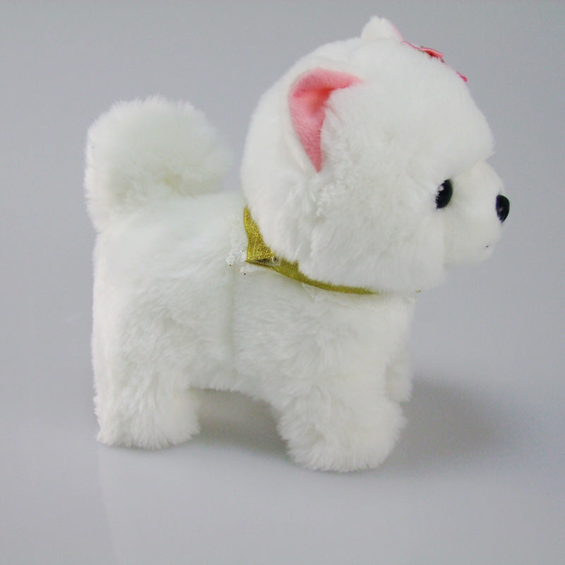 Interactive Electric Puppy Plush - Realistic Barking & Wagging Toy Dog