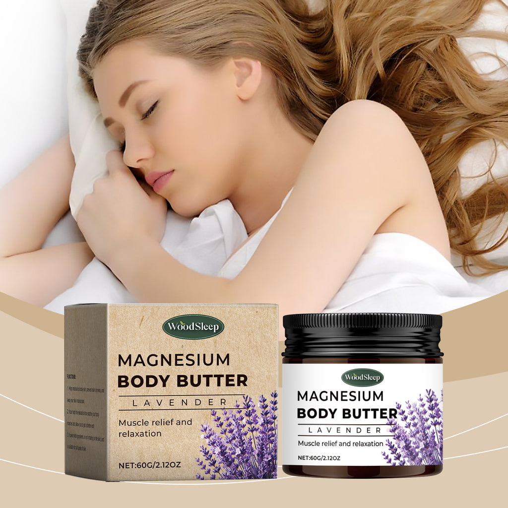 WoodSleep Lavender Magnesium Body Cream Gentle Cleansing Skin Refreshing Cream