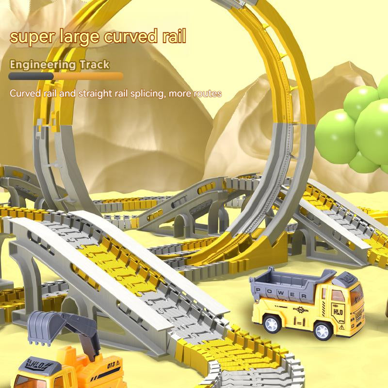 Educational Electric Train Track Set - Changeable Track Car Toy for Kids
