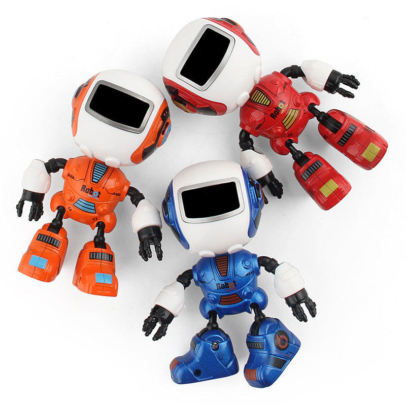 Smart Mini Alloy Robot - Interactive Spaceman Toy with Lights & Music