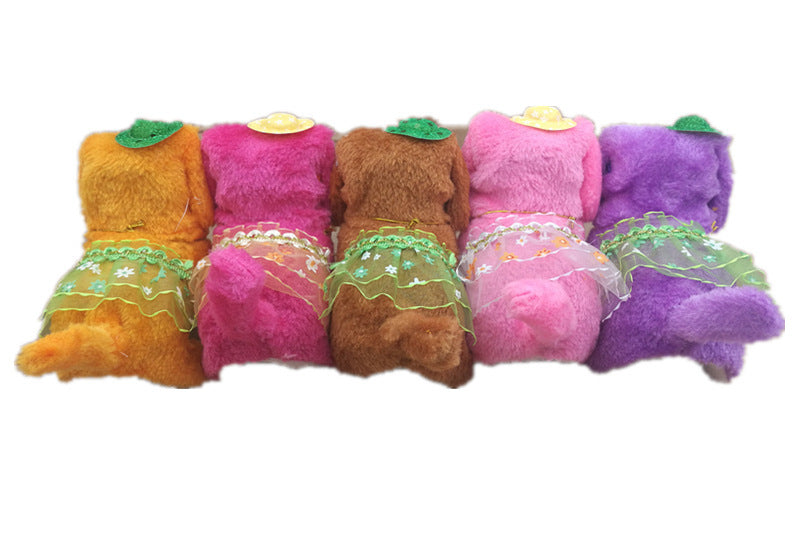 Interactive Walking Robot Dog Toy with Leash - Electronic Plush Puppy