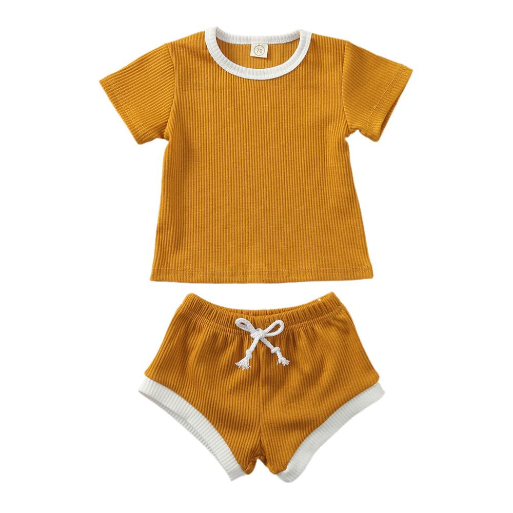 Baby Ribbed Knit 2-Piece Outfit Set | Boys and Girls