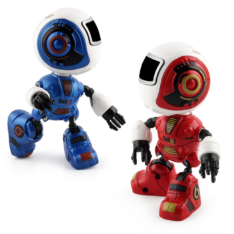 Smart Mini Alloy Robot - Interactive Spaceman Toy with Lights & Music
