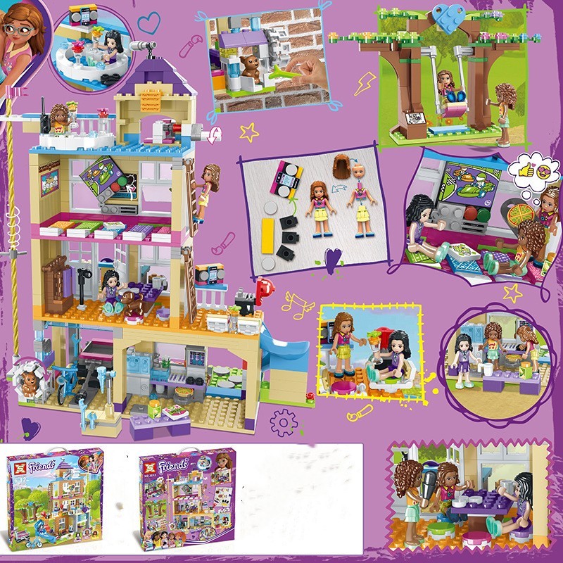 Girls' Building Block Puzzle Set - Educational STEM Toy