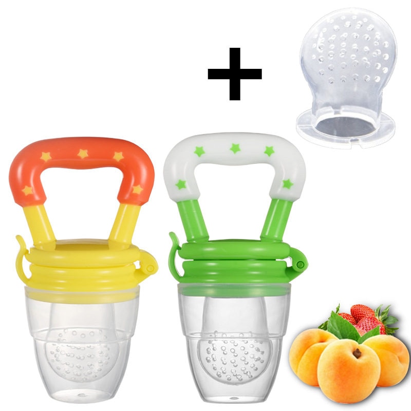 Baby Fresh Food Feeder - Silicone Mesh Fruit Nibbler Pacifier