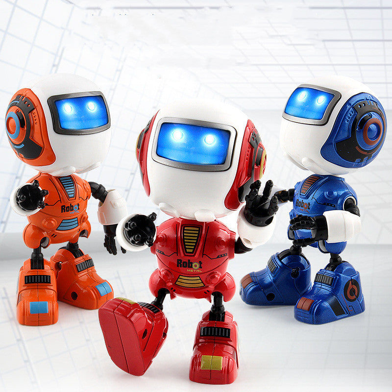 Smart Mini Alloy Robot - Interactive Spaceman Toy with Lights & Music