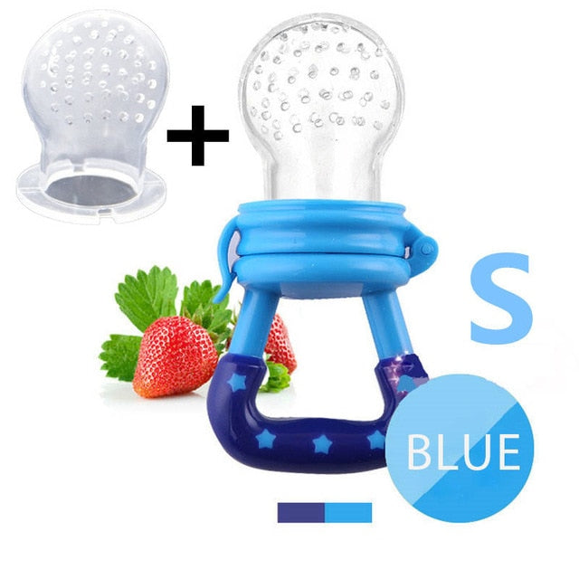 Baby Fresh Food Feeder - Silicone Mesh Fruit Nibbler Pacifier