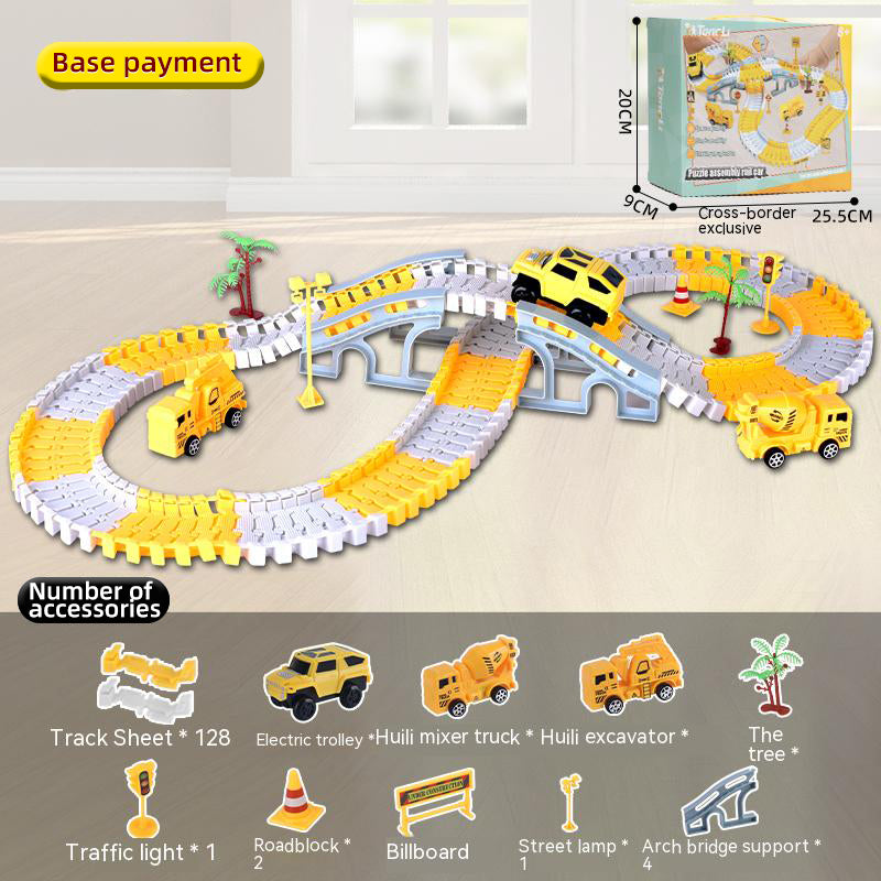 Educational Electric Train Track Set - Changeable Track Car Toy for Kids
