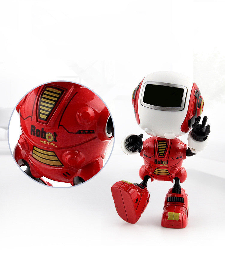 Smart Mini Alloy Robot - Interactive Spaceman Toy with Lights & Music