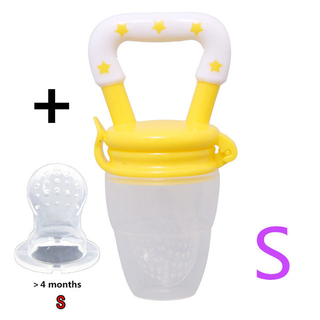 Baby Fresh Food Feeder - Silicone Mesh Fruit Nibbler Pacifier