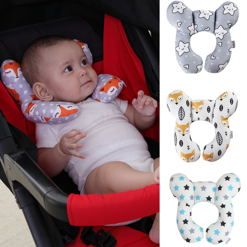 Baby U-Shaped Neck Support Pillow for Stroller & Car Seat