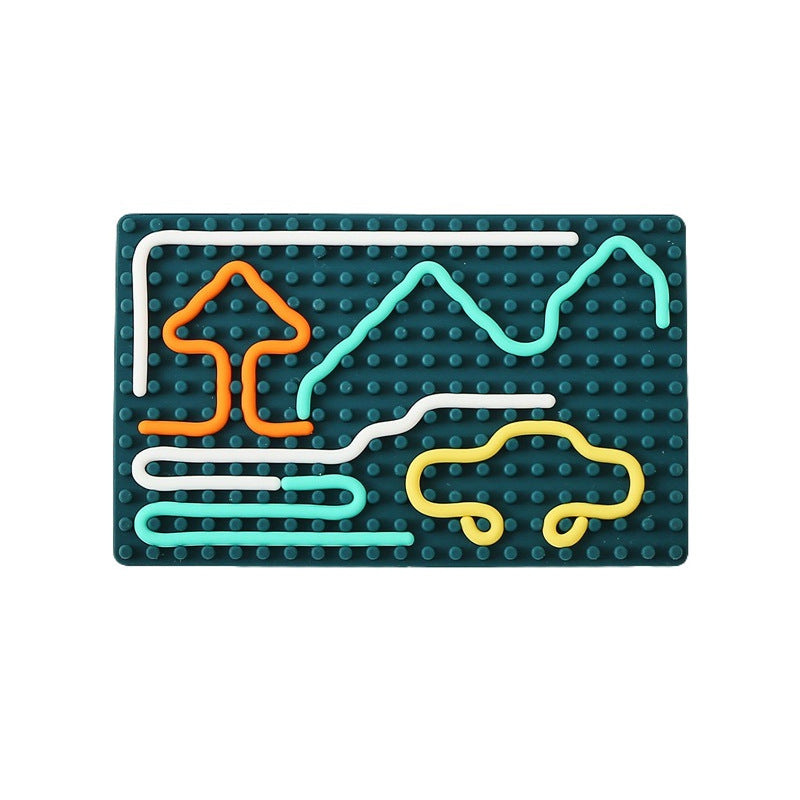 Rainbow Sensory Activity Board - Silicone Educational Toy for Kids