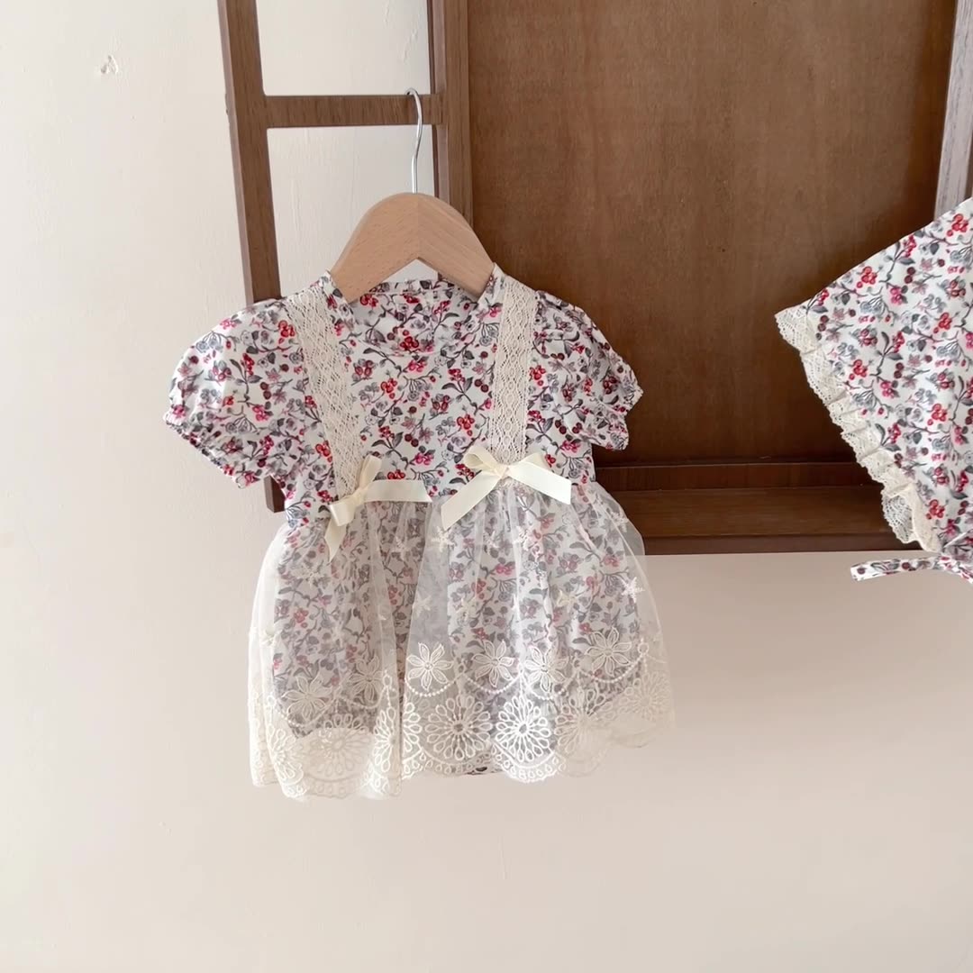 Summer It Girl Floral Romper + Hat