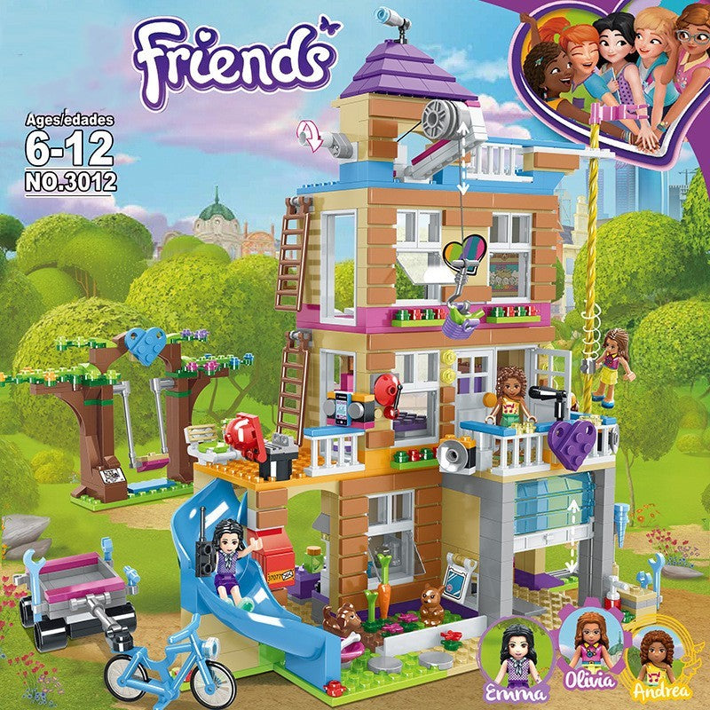 Girls' Building Block Puzzle Set - Educational STEM Toy
