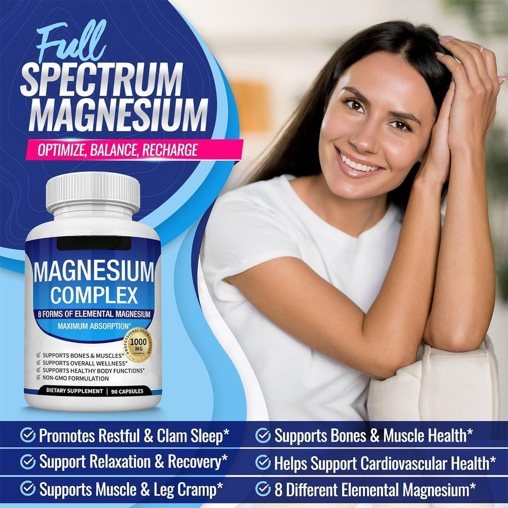 8-Form Magnesium Complex Capsules (90 Count)