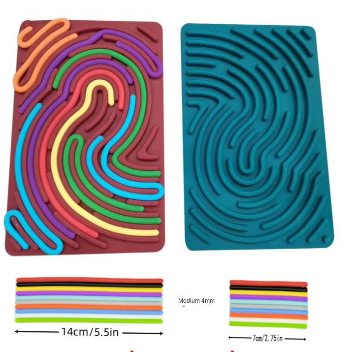 Rainbow Sensory Activity Board - Silicone Educational Toy for Kids