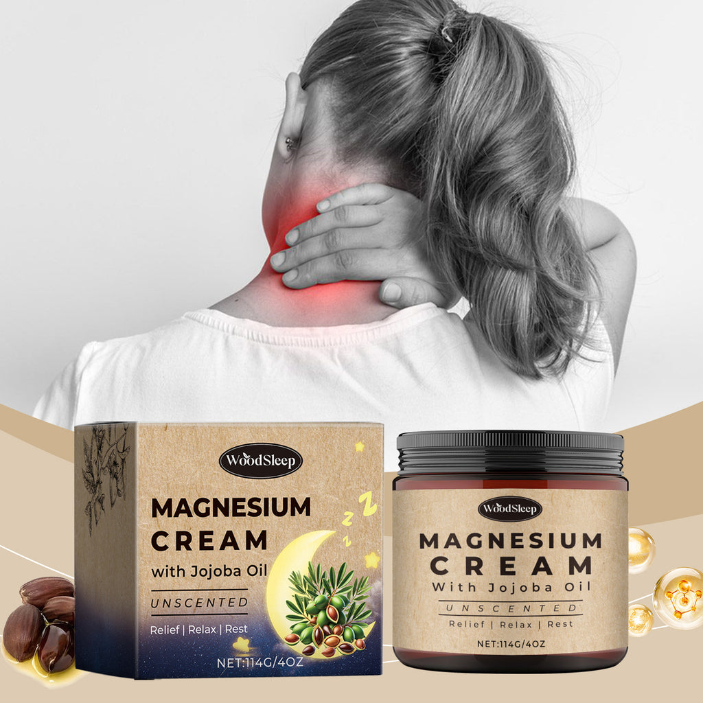 WoodSleep Magnesium Cream w/ Jojoba Oil (Unscented)