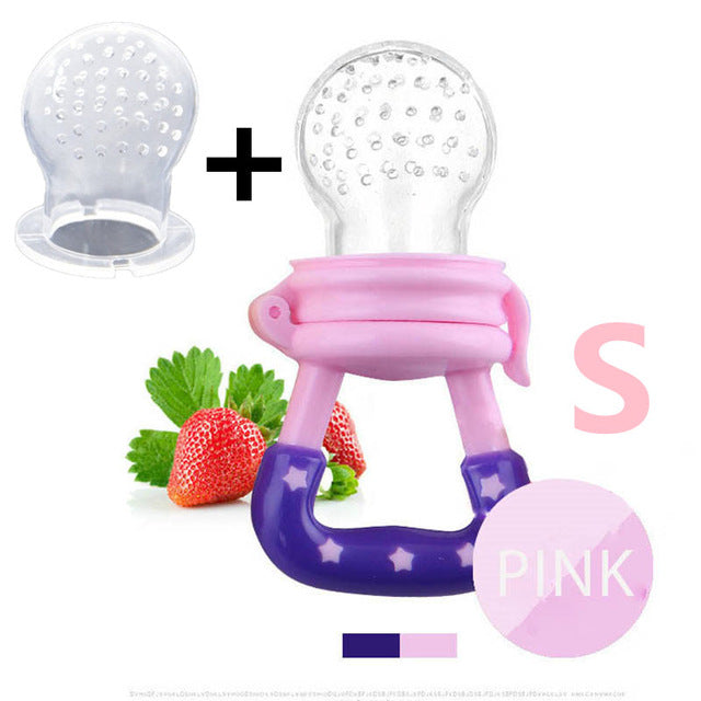 Baby Fresh Food Feeder - Silicone Mesh Fruit Nibbler Pacifier