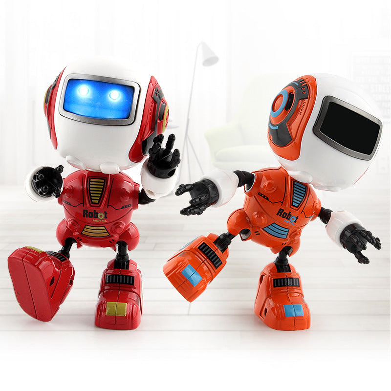 Smart Mini Alloy Robot - Interactive Spaceman Toy with Lights & Music