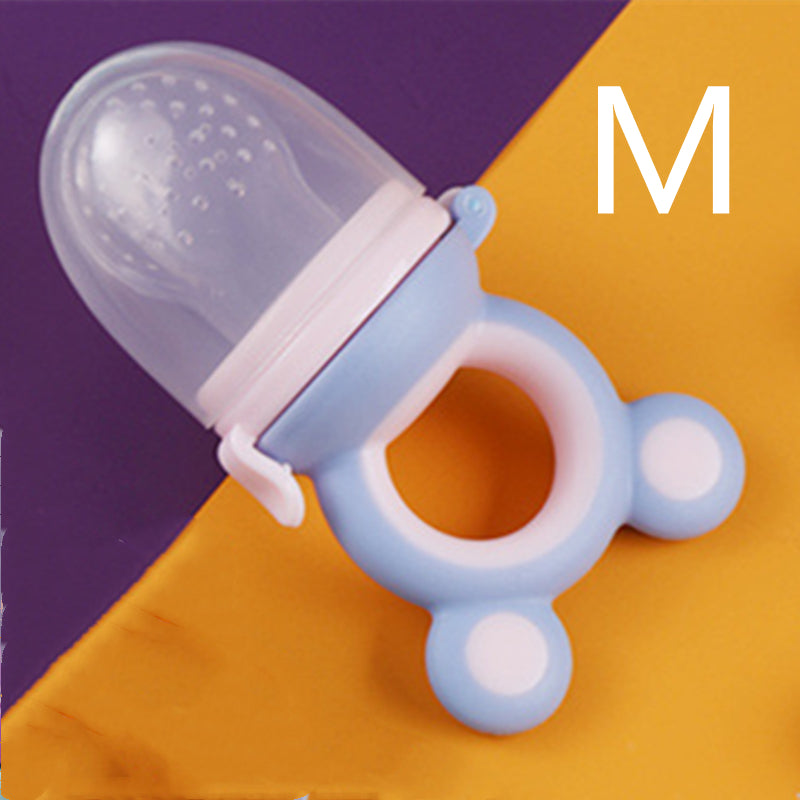 Baby Silicone Fruit Feeder Pacifier - Mesh Food Teether for Infants