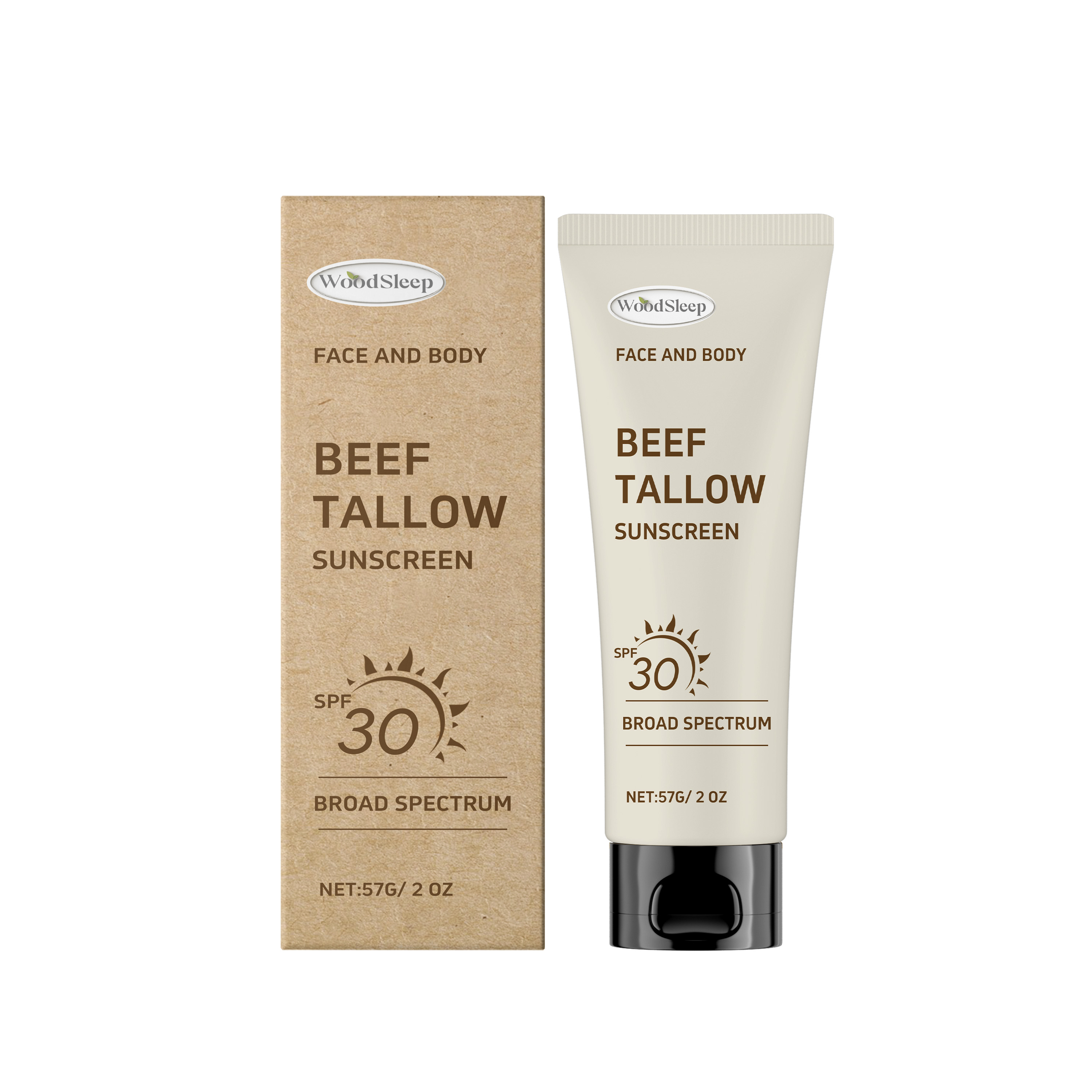 UV Protection Beef Tallow Butter Lotion — Lightweight, Moisturizing Sun Defense