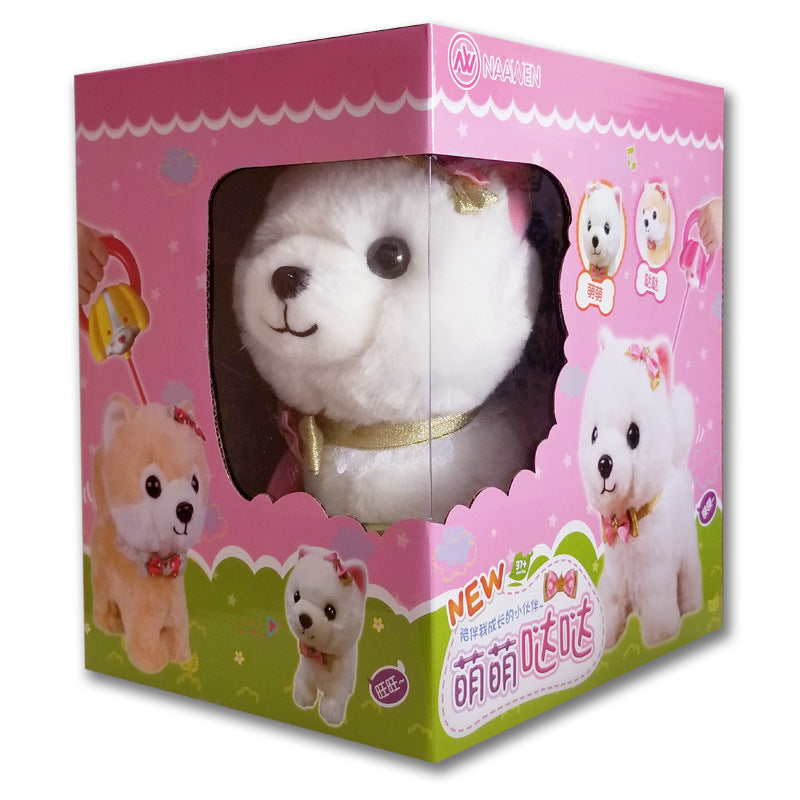 Interactive Puppy Plush - Realistic Barking & Wagging Toy Dog for Ages 3+