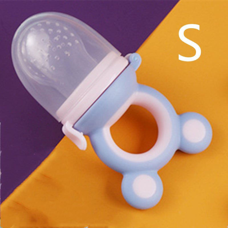 Baby Silicone Fruit Feeder Pacifier - Mesh Food Teether for Infants