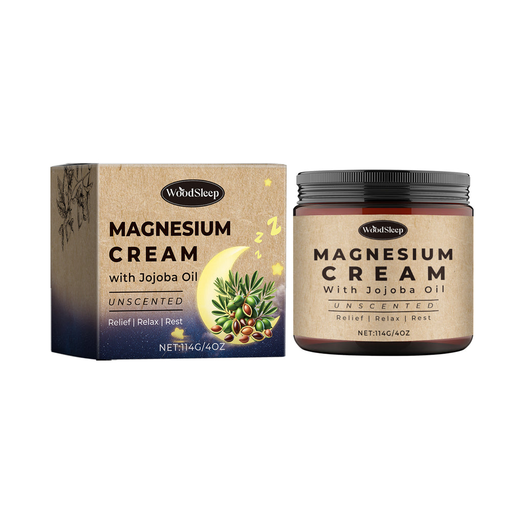 WoodSleep Magnesium Cream w/ Jojoba Oil (Unscented)