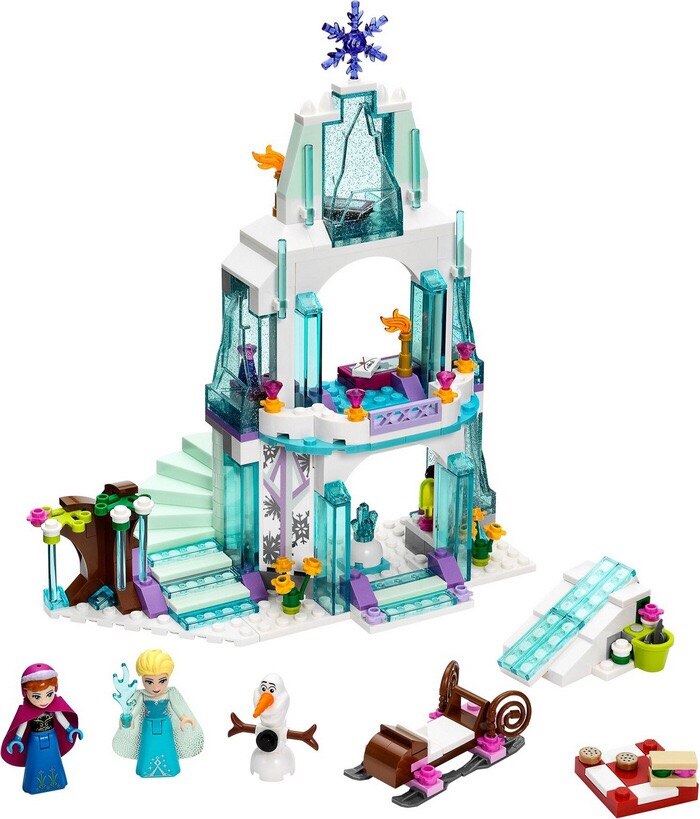 Elsa's Magical Ice Castle Building Set - Frozen Snow World Series