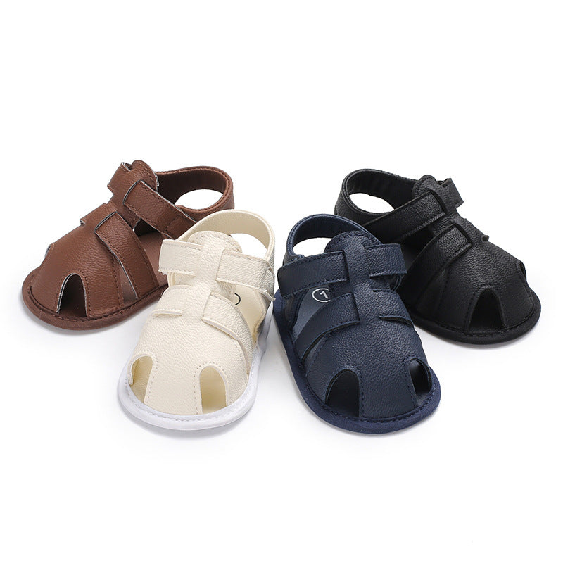 Toddler Solid Color Sandals | Baby Boy Shoes (0–1 Year)