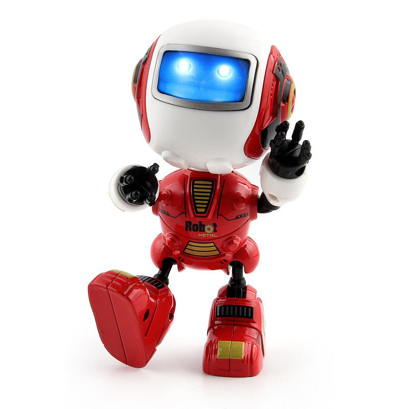 Smart Mini Alloy Robot - Interactive Spaceman Toy with Lights & Music