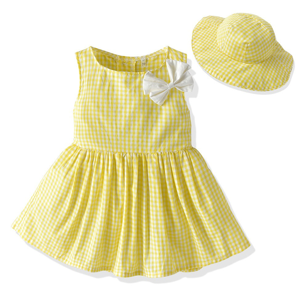 Kids' Matching Sibling Checker Suit Set – Summer Casual Wear for Boys & Girls