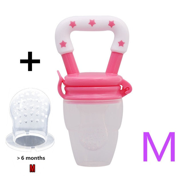 Baby Fresh Food Feeder - Silicone Mesh Fruit Nibbler Pacifier