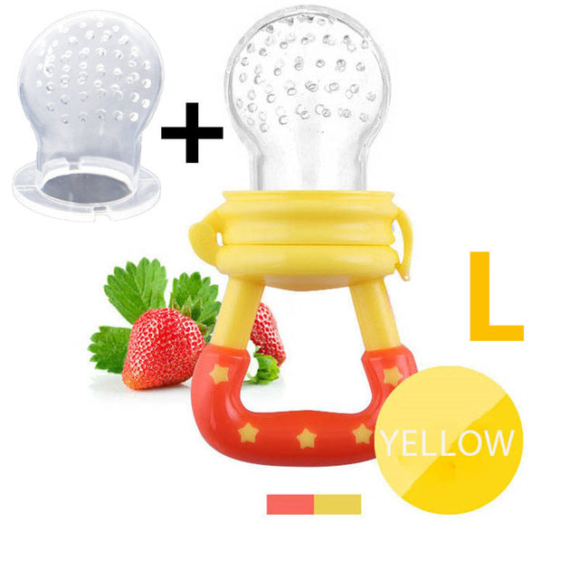 Baby Fresh Food Feeder - Silicone Mesh Fruit Nibbler Pacifier