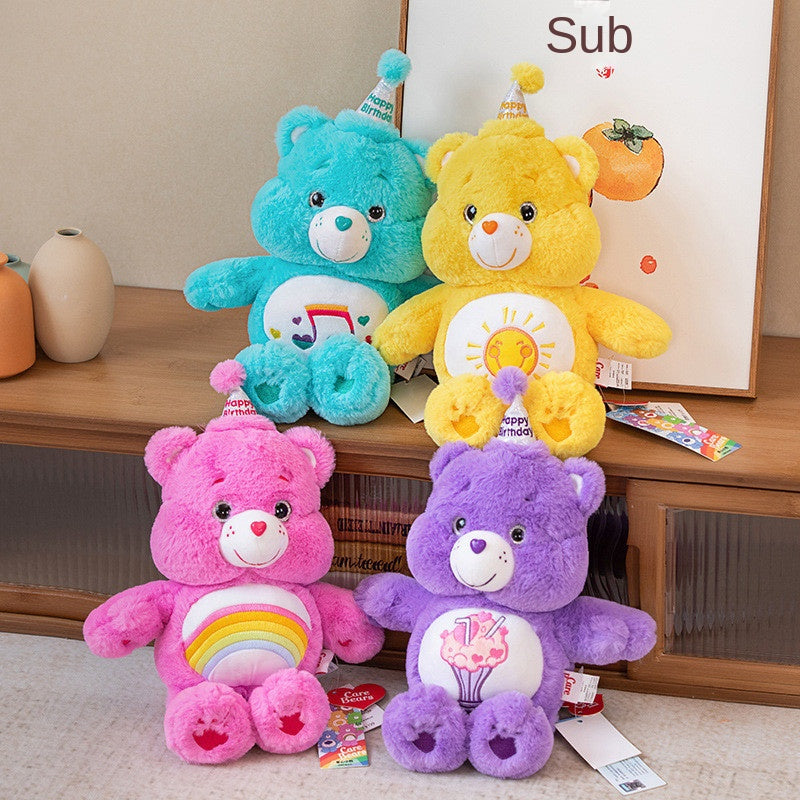 Cute Bears Plush Collection - Rainbow, Share, Happy, Lucky & Birthday Bears | Valentine's Day Gifts
