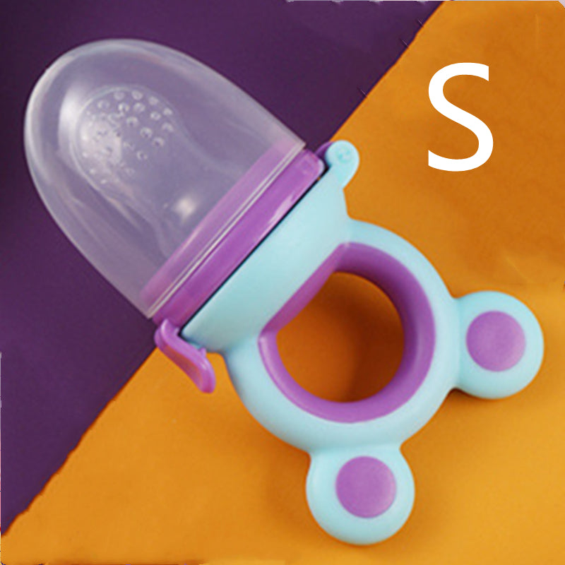 Baby Silicone Fruit Feeder Pacifier - Mesh Food Teether for Infants