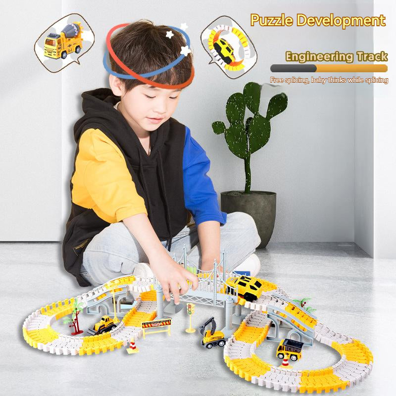 Educational Electric Train Track Set - Changeable Track Car Toy for Kids