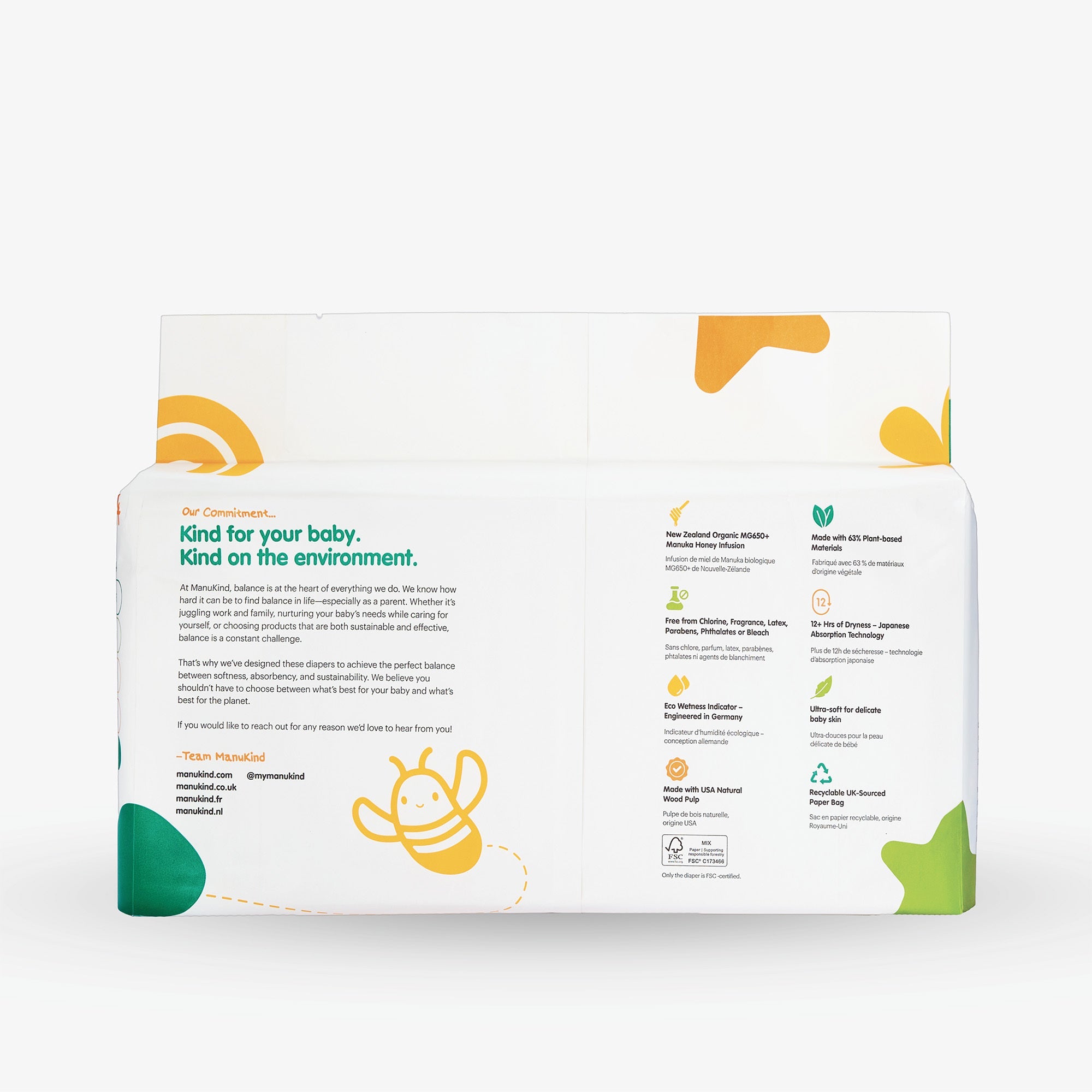 Manukind Premium Manuka Honey Diapers (BULK)