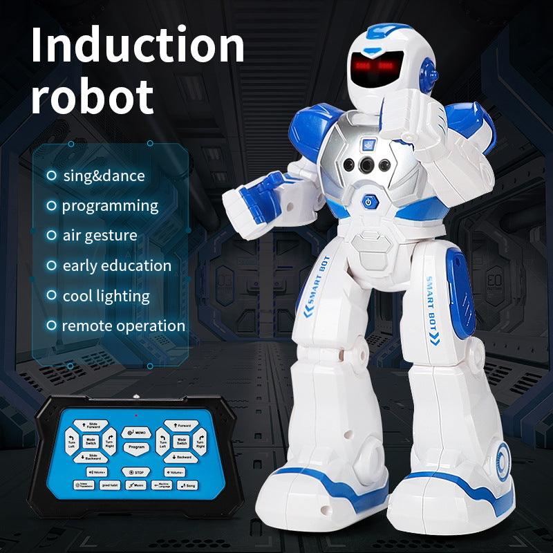 Smart Robot Toy for Kids - Interactive Singing & Dancing Police Robot with Remote Control